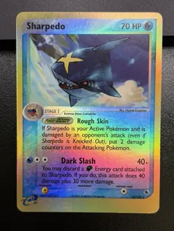 SHARPEDO 2003 Pokemon Ruby & Sapphire #22 22/109 Reverse Holo LP (A) - Image 2