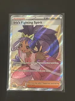 Pokemon Iris's Fighting Spirit Ultra Rare SV09: Journey Together 180/159 NM - Image 1