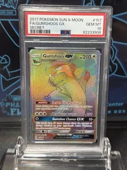 2017 Pokemon Sun & Moon #157 FA Gumshoos GX Secret PSA 10 - Image 1