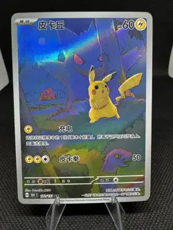 Pokemon Card TCG S-Chinese Exclusive Pikachu Gengar 151C 172/151 AR NM - Image 1