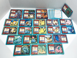 vtg 1999 Pokemon Jr Adventure Game Large Card Lot of 25+ Gamefreak Nintendo - Image 1