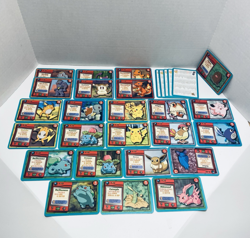 vtg 1999 Pokemon Jr Adventure Game Large Card Lot of 25+ Gamefreak Nintendo - Image 2