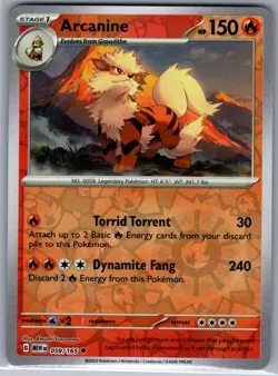 Arcanine 059/165 Reverse Holo SV: Scarlet & Violet 151 - Pokemon Card - NM - Image 1