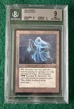 North Star - Legends - MTG - BGS 9. MINT. More Vintage MTG In My Store. - Image 1
