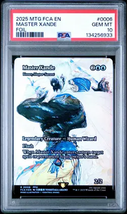 2025 MTG FINAL FANTASY THROUGH THE AGES FOIL #0006 MASTER XANDE PSA 10 - Image 1
