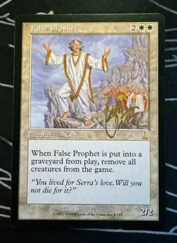 Signed False Prophet MTG Urza's Destiny expansion artist Eric Peterson - Image 1