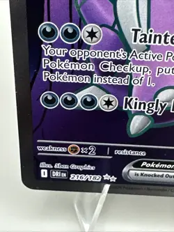 Pokemon TCG Team Rockets Nidoking EX 216/182 Destined Rivals Full Art NM - Image 2