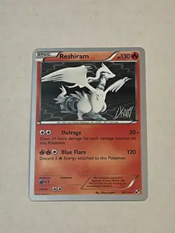 Pokemon TCG Reshiram 26/114 World Championships 2011 Non-Holo Rare NM - Image 3