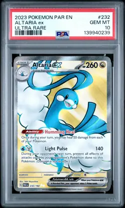 2023 Pokemon S&V Paradox Rift Altaria ex Ultra Rare PSA 10 #232/182 - Image 1