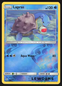 Lapras - 17/68 - Reverse Holo Rare - Hidden Fates - Pokemon Card - Image 1