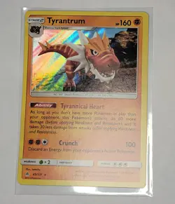 Pokemon Tyrantrum Holo Rare SM - Forbidden Light 69/131 NM - Image 1