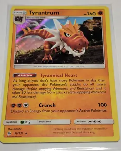Pokemon Tyrantrum Holo Rare SM - Forbidden Light 69/131 NM - Image 2