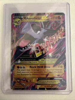 Mega M Aerodactyl EX XY98 XY Black Star Promo Holo Pokemon Card MP - Image 3