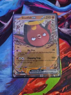Stunfisk ex 114/217 Ascended Heroes ASC Double Rare NM TCG Pokemon Card - Image 1