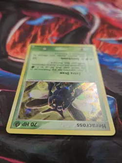 Pokemon Card - Heracross Hidden Legends 7/101 Reverse Holo Rare Near Mint - Image 5