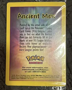 Ancient Mew Pokemon Card Sealed, 2000 Movie Collectible, From Original Theater - Image 5