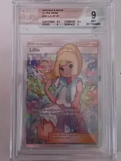 Lillie Full Art #151/156 Ultra Prism (2018) – BGS 9 Mint – Pokemon TCG Trainer - Image 1