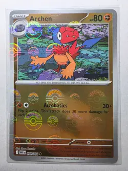 Archen 050/086 NM – Poke Ball Reverse Holo – 2025 Pokemon TCG S&V White Flare - Image 1