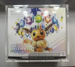 Pokemon Prismatic Evolutions Elite Trainer Box ETB Sealed With Acrylic Case - Image 1