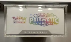 Pokemon Prismatic Evolutions Elite Trainer Box ETB Sealed With Acrylic Case - Image 3