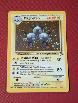 Pokemon TCG - Magneton - 9/130 HOLO - Base Set 2 - Image 1