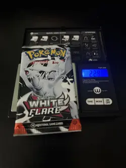 Very Heavy 22.91g! Pokemon White Flare Booster Pack Sealed! God PackU - Image 1