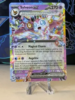 Pokemon TCG Sylveon ex Sv08: Surging Sparks 086/191 Full Art Holo Double Rare - Image 1