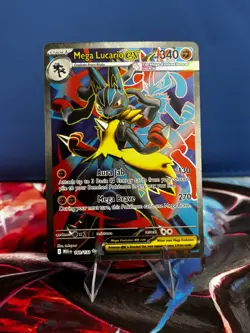 Mega Lucario ex - 160/132 Ultra Rare ME01: Mega Evolution NM Holofoil Pokemon - Image 1