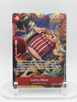Lucky.Roux (TR) OP09-015 A Fist of Divine Speed Foil NM One Piece TCG - Image 1