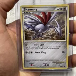 Pokemon TCG Skarmory HS-Undaunted 21/90 Regular Rare Pokemon NM/MT Non Holo Card - Image 1