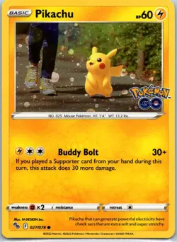 Pikachu - (Cosmos Holo) 027/078 Promo Miscellaneous Cards & Products NM - Image 1