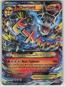 Pokemon 2015 Mega M Charizard EX 12/83 Holo Card XY Generations - Damaged/Crease - Image 1