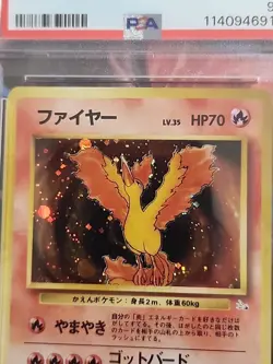 Moltres No.146 Fossil Japanese Pokemon TCG Card PSA 9 - Image 4