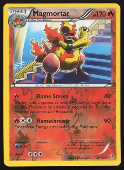 Magmortar [Reverse Holo] #21 Dragons Exalted Pokemon Card - Image 1