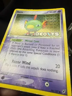 Pokemon TCG Natu Reverse Holo Stamped Card 66/107 2005 EX Deoxys - Image 2