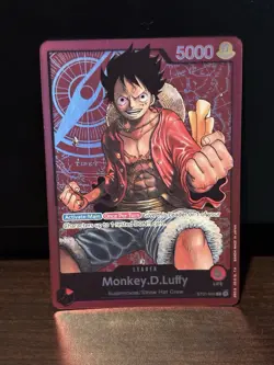 Monkey.D.Luffy - ST01-001 - Leader - Foil - NM - English - One Piece Card Game - Image 1