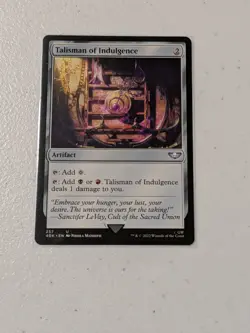 MTG Talisman of Indulgence - Warhammer 40k NM - Image 1