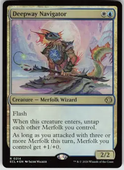 MTG Deepway Navigator Foil NM Lorwyn Eclipsed Magic 214 - Image 1