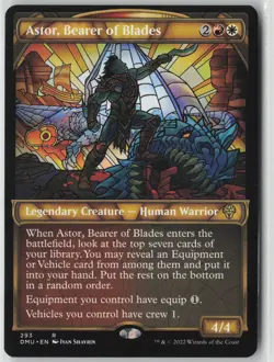 Astor, Bearer of Blades (Showcase) #293 Rare Dominaria United NM/LP MTG - Image 1