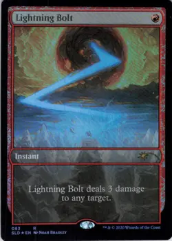 MTG Lightning Bolt (83) | NM Foil | Secret Lair Mountain, Go {SLD} - Image 2