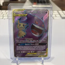 2019 Pokemon Sun & Moon Team Up Gengar & Mimikyu GX Tag Team #164/181 - Image 1