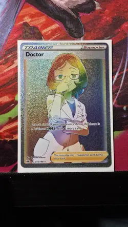 Pokemon TCG Trainer 214/198 Doctor Chilling Reign Full Art Secret Rare Rainbow - Image 1