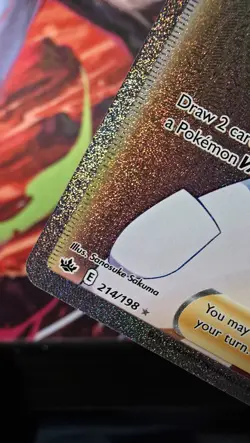 Pokemon TCG Trainer 214/198 Doctor Chilling Reign Full Art Secret Rare Rainbow - Image 5