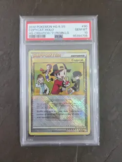 Copycat Crosshatch Holo 90/123 2010 Pokemon League Reverse Holo PSA 10 - Image 1