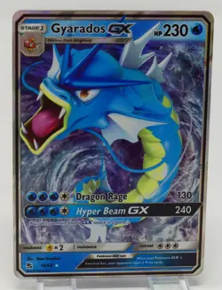 Pokemon Sun & Moon Hidden Fates #16/68 Gyarados GX - Image 3