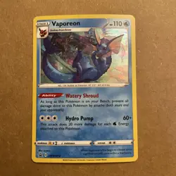 Vaporeon SWSH072 Pokemon SWSH Black Star Promo Near Mint - Image 1