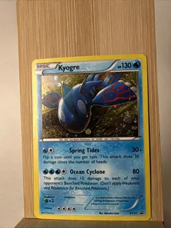 Pokemon TCG Kyogre XY51 Black Star Promo Holo Basic Card 2015 LP - Image 1
