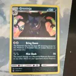 Pokemon Greninja Holo Rare 117/214 Sm-Unbroken Bonds Stage 2 130 HP Card - Image 1