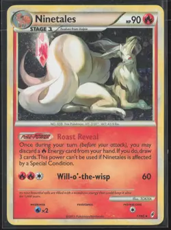 Ninetales Holo Rare Call of Legends 17/95 LP Pokemon Card - Image 1