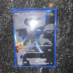 Zekrom 114/114 Black & White Base Full Art Holo Ultra Rare Pokemon Card NM!!! - Image 2